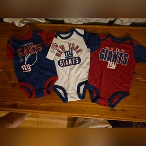 NFL New York Giants Baby Bodysuit Set - Blue/Red/White